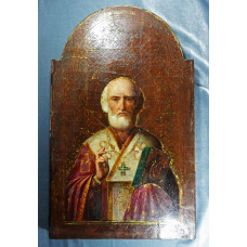 Икона двусторонняя "Николай Угодник, Казанская БМ", 19 век, Россия