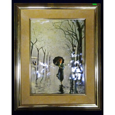 Картина "Прогулка", Испания, эмаль, 20 век