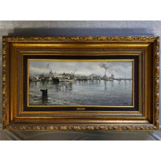 Картина "Непогода", Испания, х/м, 53.5х87см, 